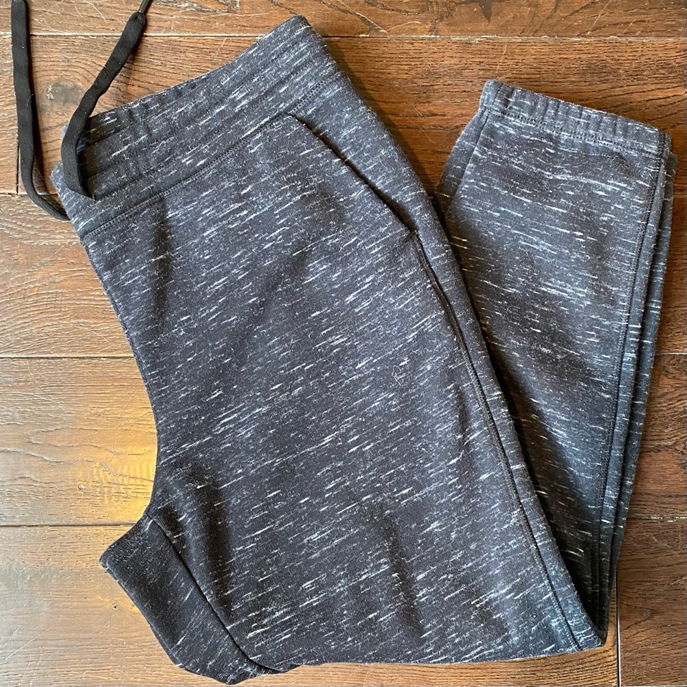 90 Degree by Reflex Black Heathered Sweatpants